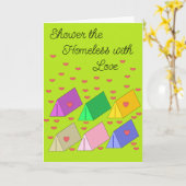 Shower the Homeless with Love: Blank カード (黄色い花)