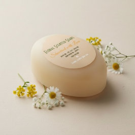 Showered with Love Floral Baby Shower Soap Favor スクエアシール