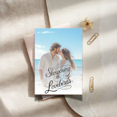 Showering the Lovebirds Cooldsシャワービーチ写真 招待状