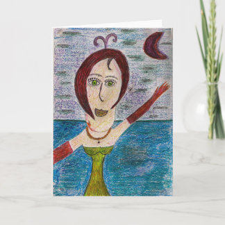 Showgirlグリーティング空白のカード（内部） カード