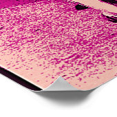 Showgirl Baddies Pink and Green Risograph  ポスター (角)