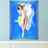 Showgirl by American Artist Rolf Armstrong キャンバスプリント (インサイチュ (ウッドフロア))