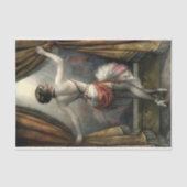 Showgirl Dancer with Gold curtains Decoupage 薄葉紙 (正面)