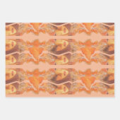 Showgirl Era羽毛ラッピング紙- 3フラットシート ラッピングペーパーシート (正面3)