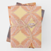 Showgirl Era羽毛ラッピング紙- 3フラットシート ラッピングペーパーシート (インサイチュ)