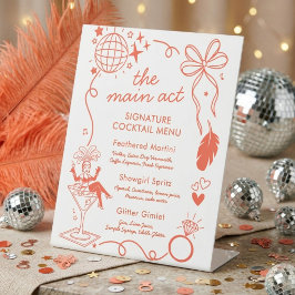 Showgirl Era Bachelorette Party Signature Drink  台座サイン