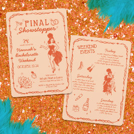 Showgirl Final Showstopperバチェロレッテ招待状 招待状