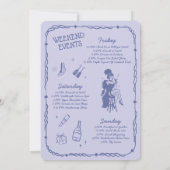 Showgirl Final Showstopperバチェロレッテ招待状 招待状 (裏面)