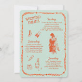 Showgirl Final Showstopperバチェロレッテ招待状 招待状 (裏面)