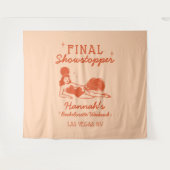 Showgirl Final Showstopper Bachelorette Backdrop タペストリー (正面(横))
