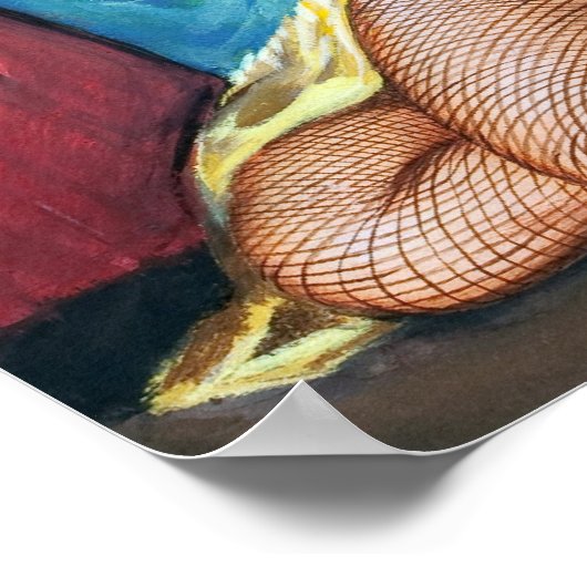 Showgirl Pulp Pin Up ポスター (角)