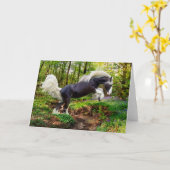 「Showing Off」挨拶 カード (黄色い花)