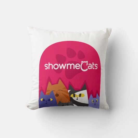 showmeCatsのコミュニティ枕 クッション (正面)