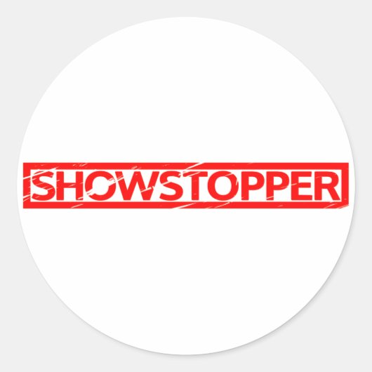 Showstopperスタンプ ラウンドシール (正面)
