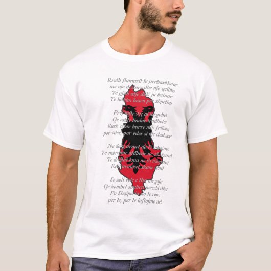 ShqiperiaのO sa mirë私shqiptar qenë Tシャツ (正面)