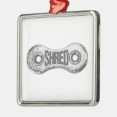 Shredバイクチェーンリンク メタルオーナメント (左)