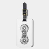 Shredバイクチェーンリンク ラゲッジタグ (正面縦)