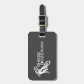 Shred Bozeman Montana Mountain Biking ラゲッジタグ (正面縦)