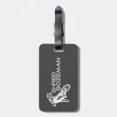 Shred Bozeman Montana Mountain Biking ラゲッジタグ (裏面縦)