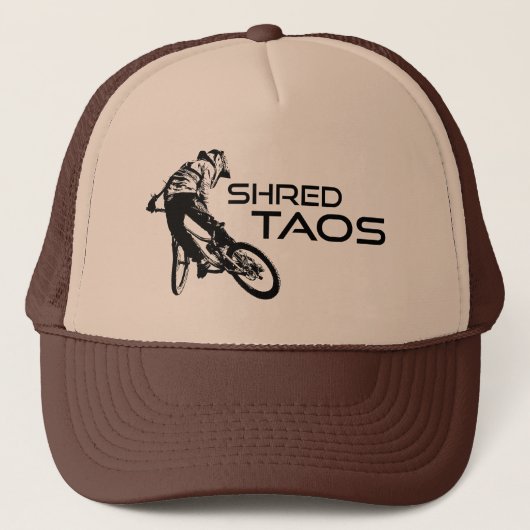 Shred Taos New Mexico Mountain Biking キャップ (正面)