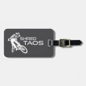 Shred Taos New Mexico Mountain Biking ラゲッジタグ (正面横)