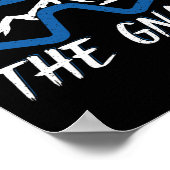 Shred The Gnar Snowboarding Snowboard Snowboarder  ポスター (角)