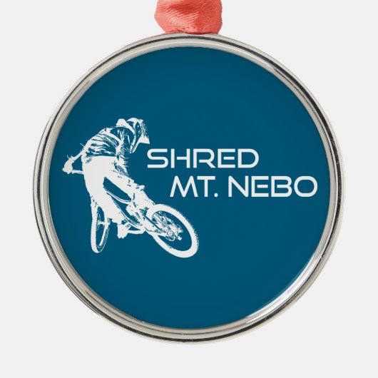Shred The Mt. Nebo Trail Bentonville メタルオーナメント (正面)