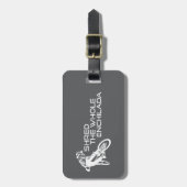 Shred The Whole Enchilada Moab Utah ラゲッジタグ (正面縦)