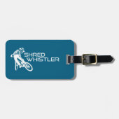 Shred Whistler British Columbia Mountain Biking ラゲッジタグ (正面横)