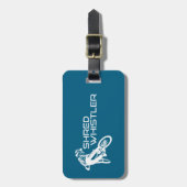 Shred Whistler British Columbia Mountain Biking ラゲッジタグ (正面縦)