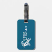 Shred Whistler British Columbia Mountain Biking ラゲッジタグ (裏面縦)