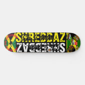 SHREDDAZ 8 1/4" スケートボードデッキ (横)
