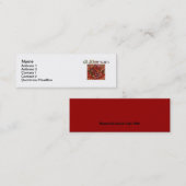 Shree Ganeshay Nama細い3" x1"名刺 スキニー名刺 (正面/裏面)