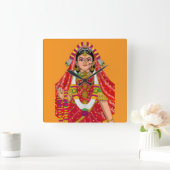 Shree Radha Wall Clock スクエア壁時計 (ホーム)
