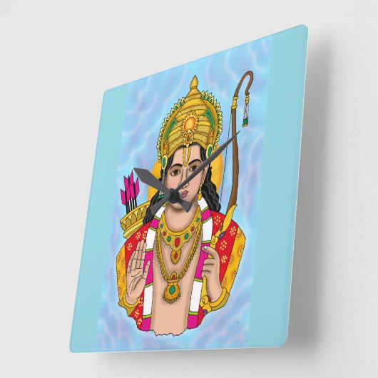 Shree Ram Wall Clock スクエア壁時計 (傾斜)