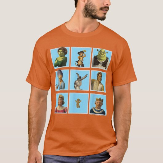 Shrek 2his ishe Story of A Fairyale Family retro Tシャツ (正面)