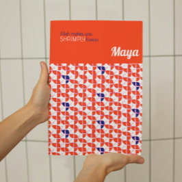 SHREMPLYかわいいレトロホワイトオレンジ子供部屋カスタム ポスター