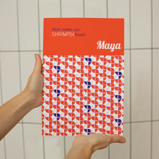 SHREMPLYかわいいレトロホワイトオレンジ子供部屋カスタム ポスター