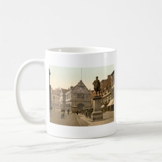 Shrewsburyスクエア、Shropshire、イギリス コーヒーマグカップ (左)