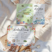 Shrewsbury New Jersey Wedding Weekend Welcome Map