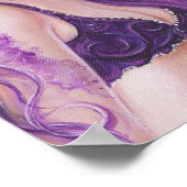 Shreya Purpleファンタジーマーメイドポスターby Renee ポスター (角)