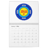 Shri Radha、Vrindavan (Hindi) クラシック Round Sの場合 カレンダー (1月 2026)