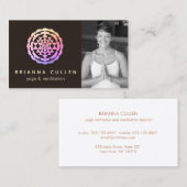 Shri Yantra、Shriチャクラフォト名刺 名刺 (正面/裏面)