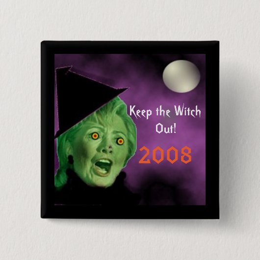 shrillerywitchは、魔法使いを、保ちます! 、2008年 缶バッジ (正面)