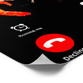 Shrim Is Calling Misspelled Funny Shrimp Calling M ポスター (角)