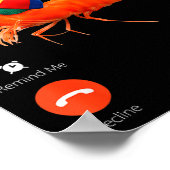 Shrim Is Calling, Misspelled Shrimp Incoming Call ポスター (角)