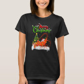 Shrimp Fish  Xmas Decorations Santa Shrimp Christm Tシャツ (正面)