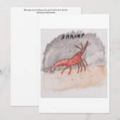 Shrimp Greeting Card 招待状 (正面/裏面)
