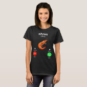 Shrimp Is Calling Funny Meme Mobile Call  Tシャツ (正面フル)