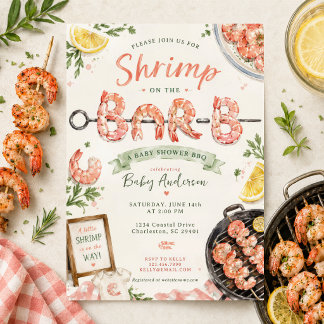 Shrimp on the Bar-B 赤ちゃん歓迎会BBQのご案内 招待状